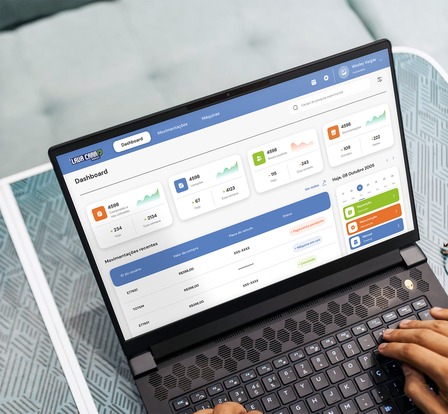 Preview of the project Lavacarro Brasil — Gerencial